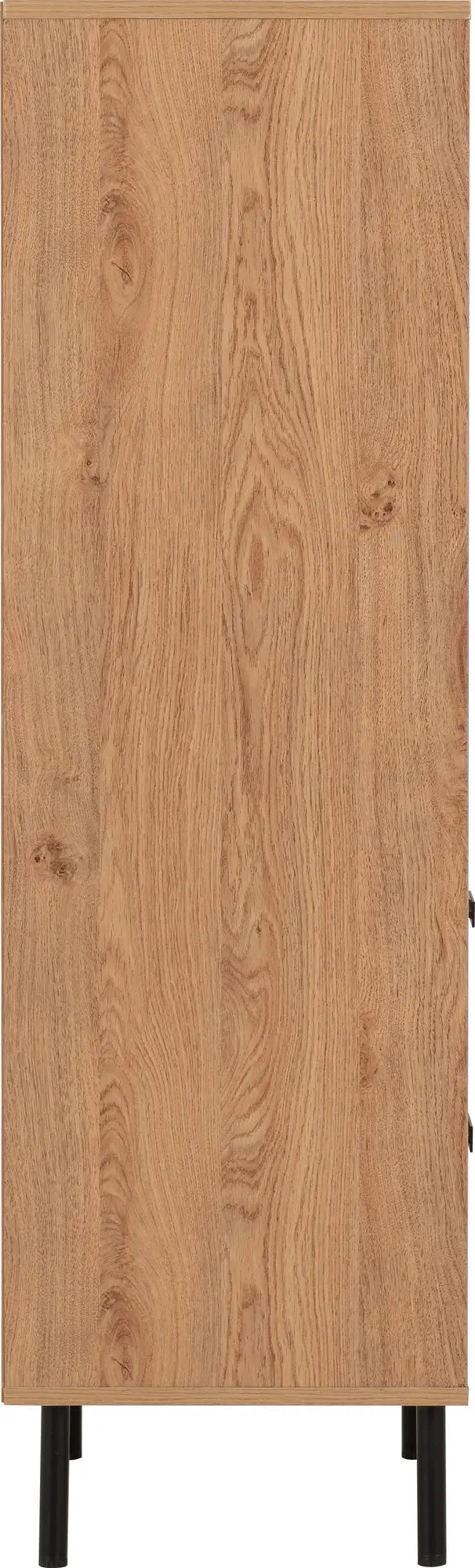 Leon 2 Door 2 Drawer Cabinet   Medium Oak Effect 2023  04