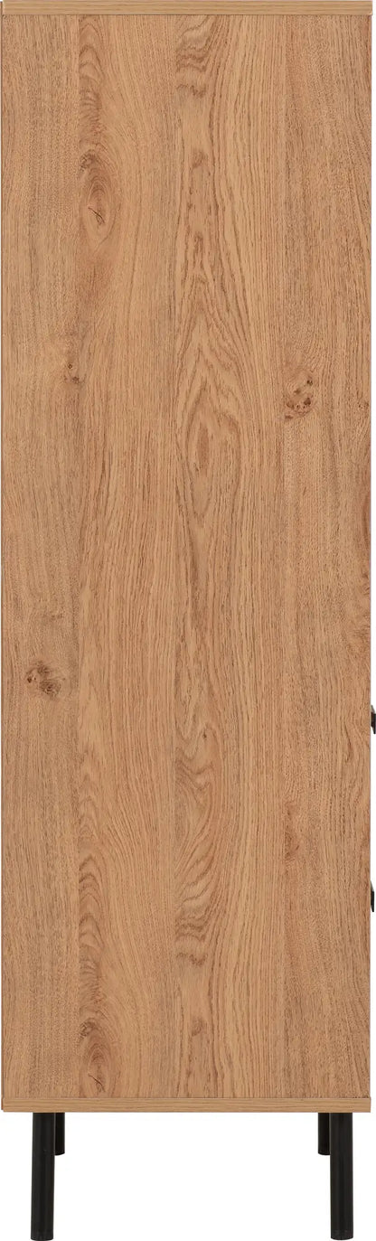 Leon 2 Door 2 Drawer Cabinet   Medium Oak Effect 2023  04