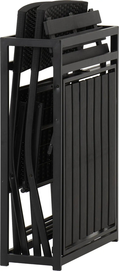 Foldaway 1+2 Garden Set   Black 2024  06