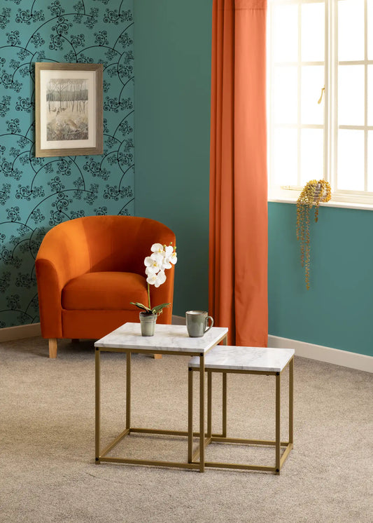 Dallas Nest Of 2 Tables   Marblegold Effect 2023  06