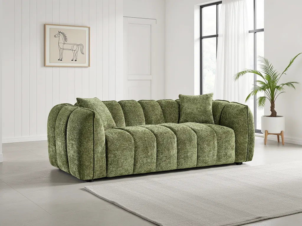 Venice Sofa Range – Olive (3 Seater, 2 Seater, Armchiar)