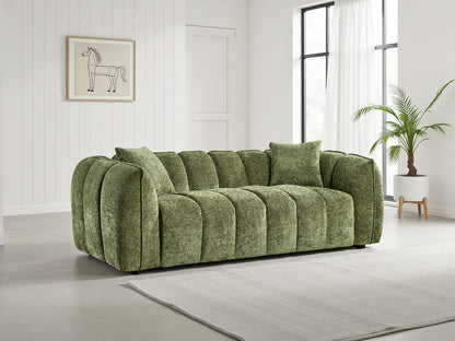 Venice Sofa Range – Olive (3 Seater, 2 Seater, Armchiar)