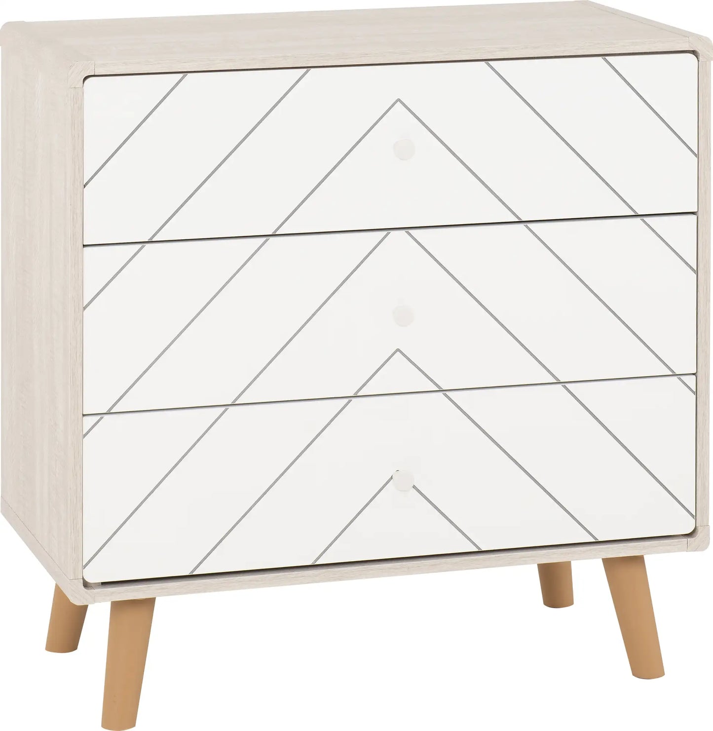 Dixie 3 Drawer Chest   Dusty Greywhite 2023  01