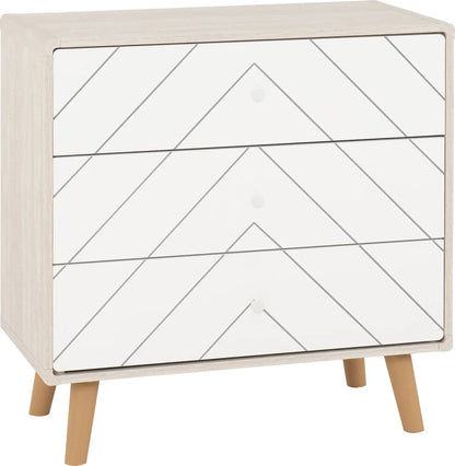 Dixie 3 Drawer Chest   Dusty Greywhite 2023  01