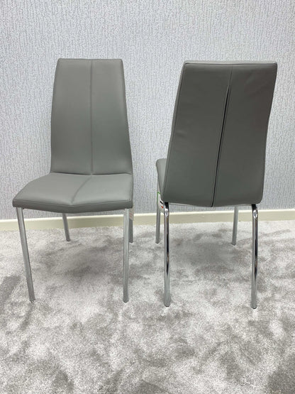 Morano Dining Set with 4 Carlo Chairs