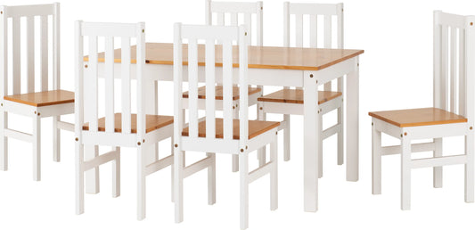 Ludlow 1+6 Dining Set Whiteoak Effect 2022  01