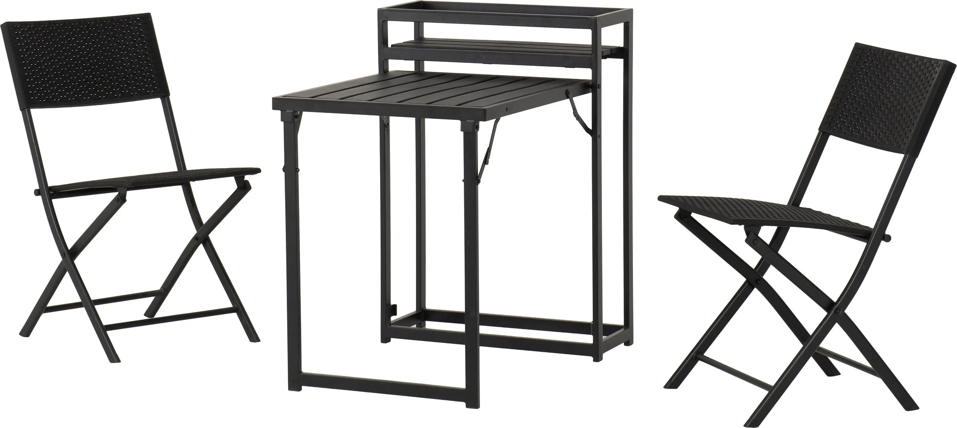 Foldaway 1+2 Garden Set   Black 2024  01