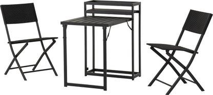 Foldaway 1+2 Garden Set   Black 2024  01