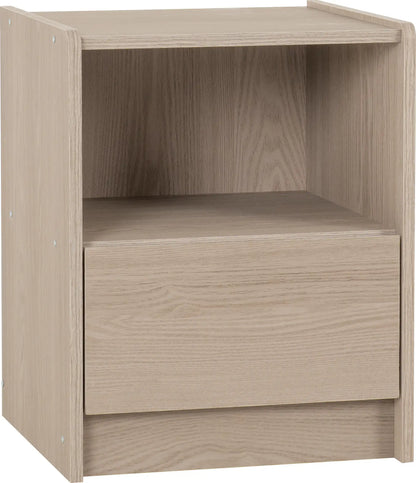 Paris 1 Drawer Bedside   Smoked Ash Effect 2024  01