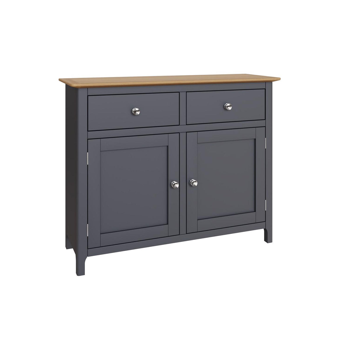 Taberno Oak 2 Door 2 Drawer Sideboard Graphite Blue