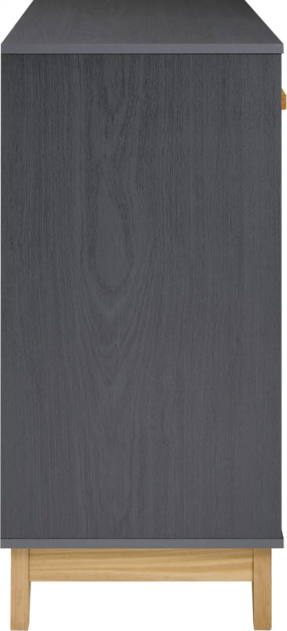 Cleveland 3+2 Drawer Chest   Whitegrey Metal Effect 2023  F 04