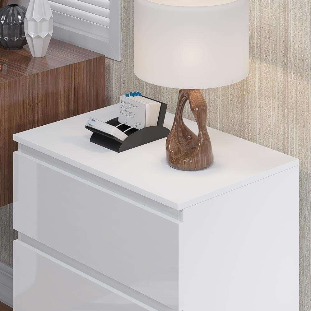 Carlton 3 Drawer Chest Of Drawers - White Gloss Front