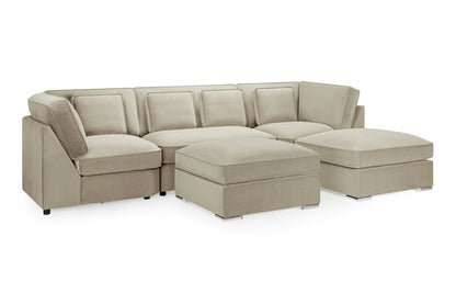 Belgravia U-Shape Corner Sofa – Beige