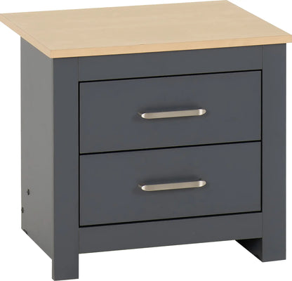Portland 2 Drawer Bedside   Greyoak Effect 2023  01