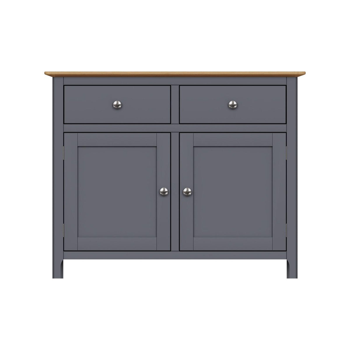Taberno Oak 2 Door 2 Drawer Sideboard Graphite Blue