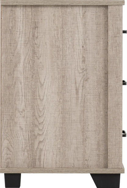 Oliver 3 Drawer Bedside   Light Oak Effect 2023  04