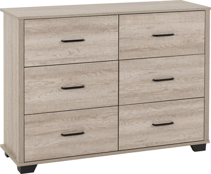 Oliver 6 Drawer Chest   Light Oak Effect 2023  01