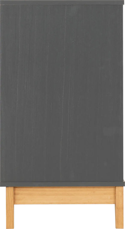 Cleveland 3 Drawer Chest   Whitegrey Metal Effect 2024  04