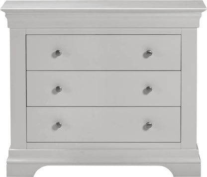 Bordeaux 3 Drawer Chest   Pebble Grey  03