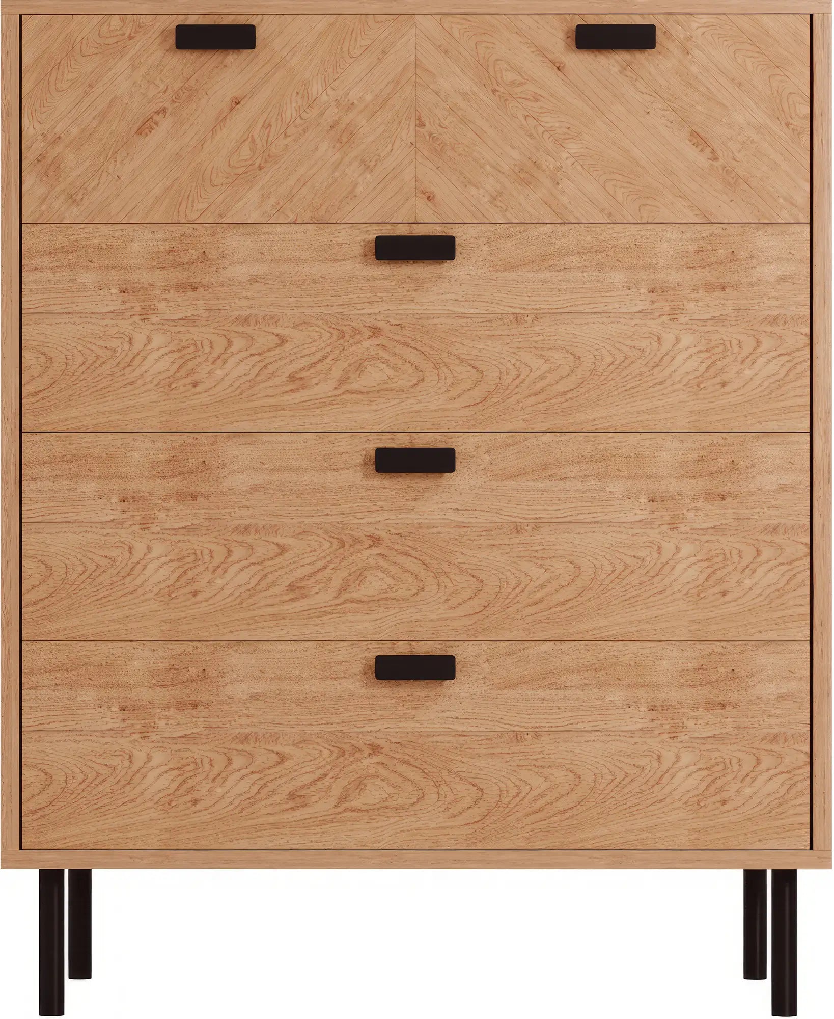 Leon 3+2 Drawer Chest   Medium Oak Effect 2023  02 Dx