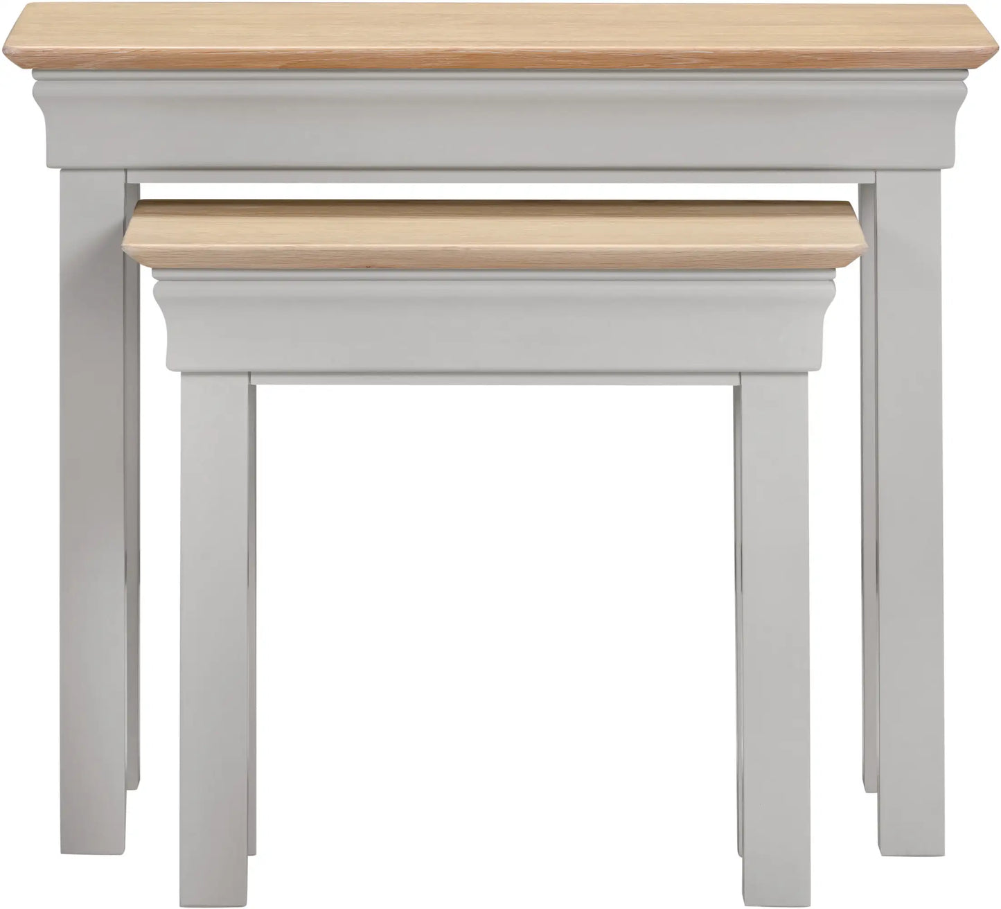 Bordeaux Nest Of 2 Tables   Pebble Grey Oak  02