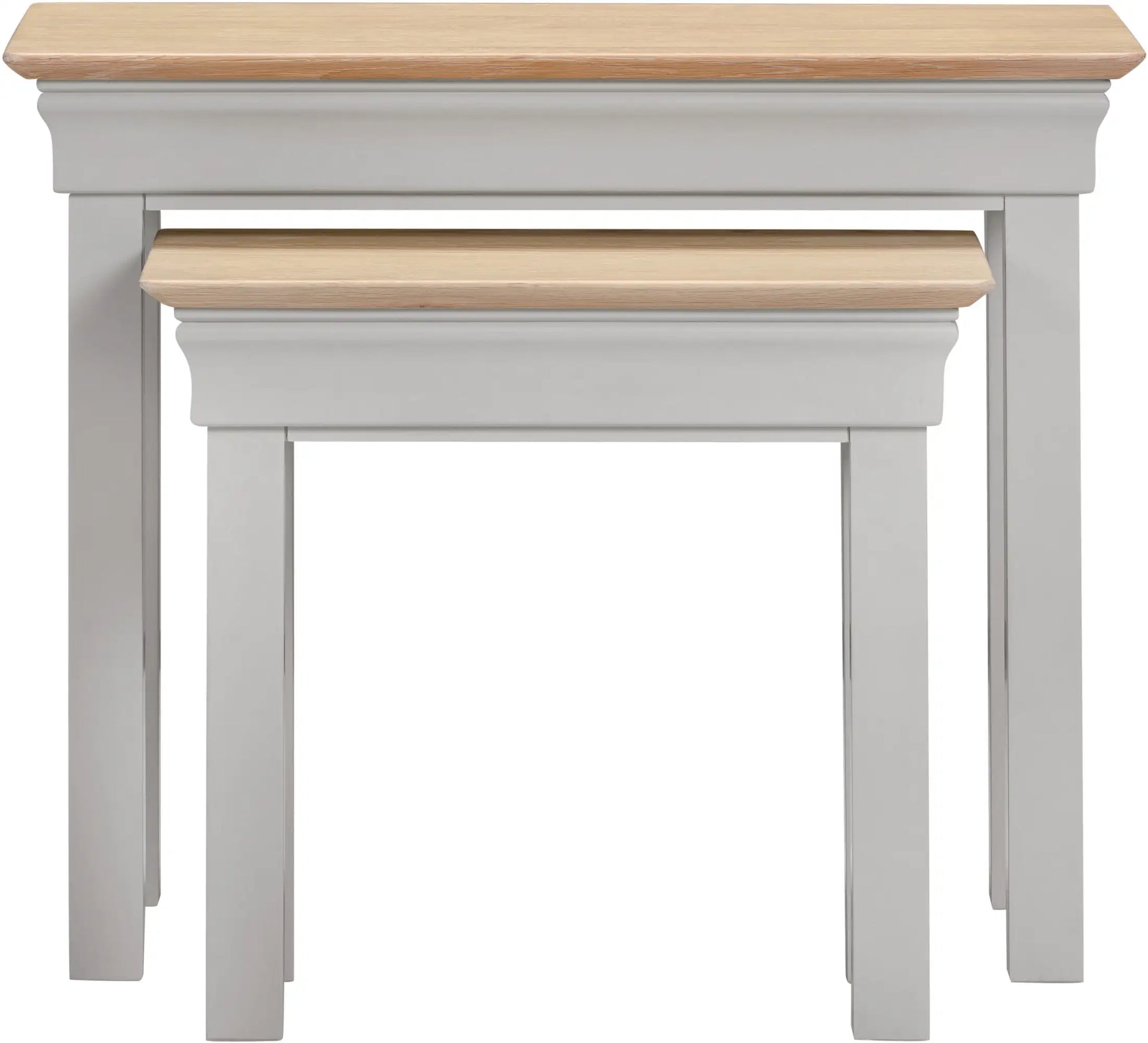 Bordeaux Nest Of 2 Tables   Pebble Grey Oak  02