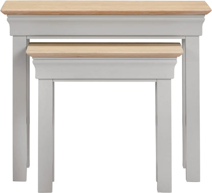 Bordeaux Nest Of 2 Tables   Pebble Grey Oak  02