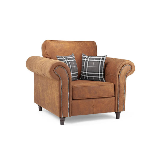 Oakland Armchair – Tan or Charcoal