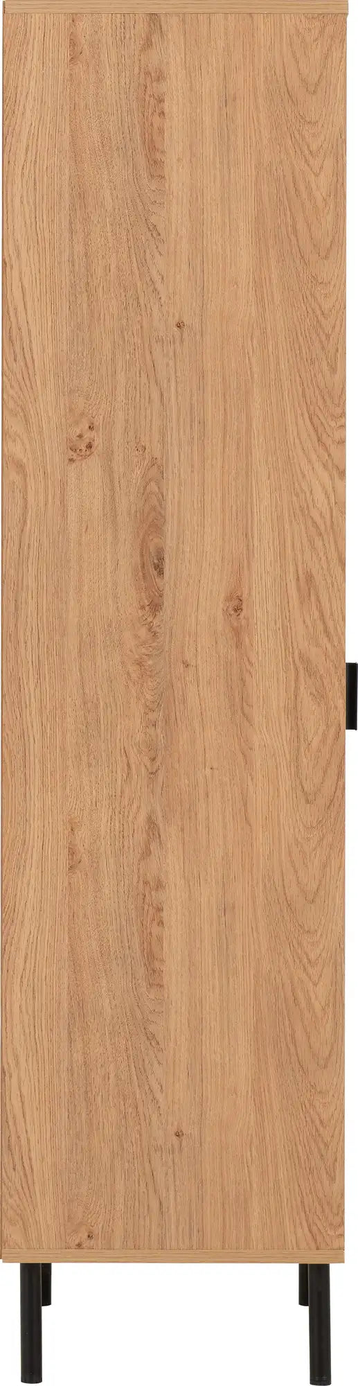 Leon 1 Door 2 Shelf Cabinet   Medium Oak Effect 2023  04
