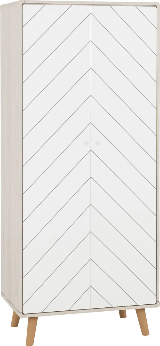 Dixie 2 Door Wardrobe   Dusty Greywhite 2023  01