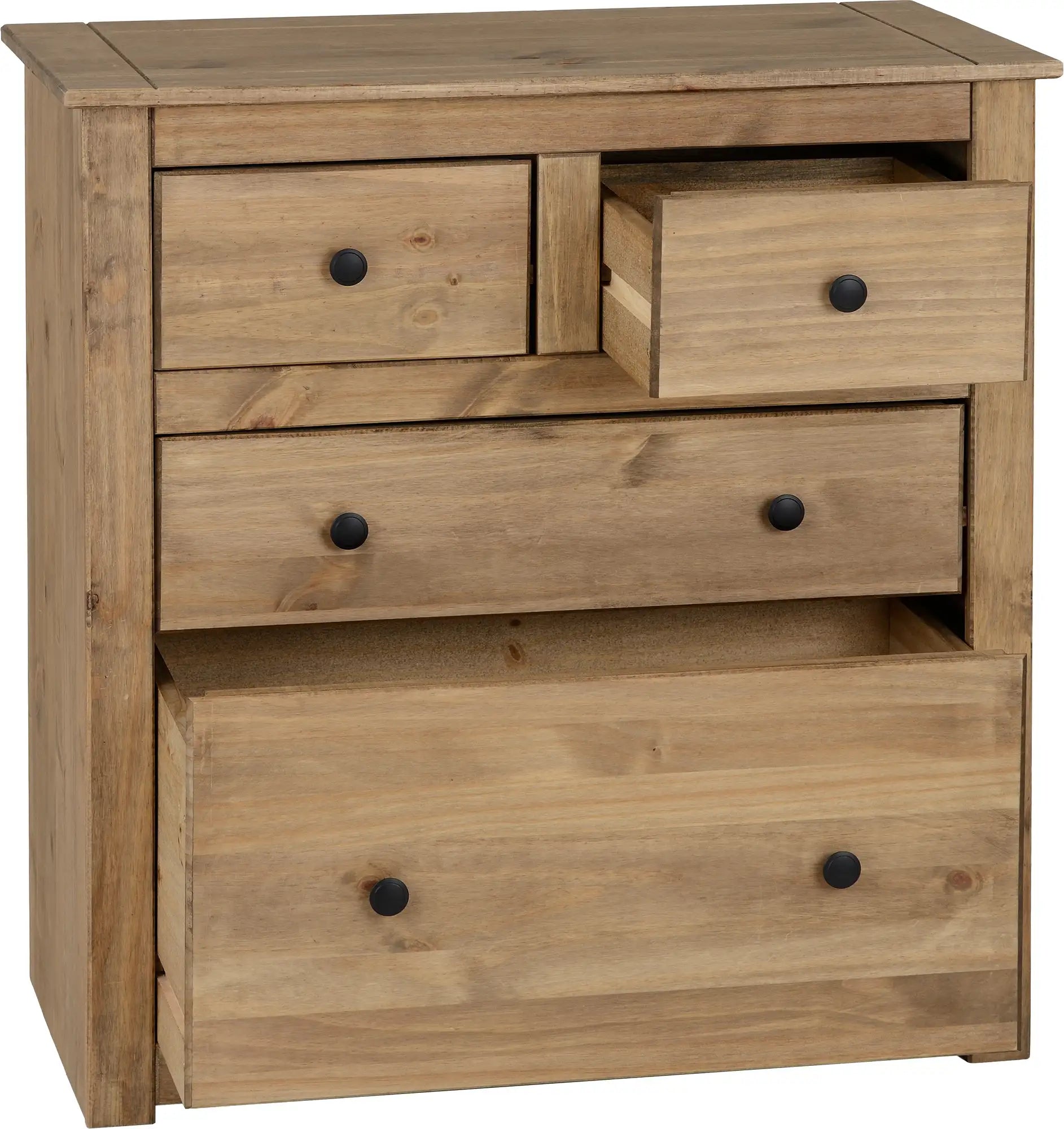 Panama 2+2 Drawer Chest Natural Wax 2019 02