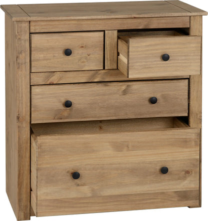 Panama 2+2 Drawer Chest Natural Wax 2019 02