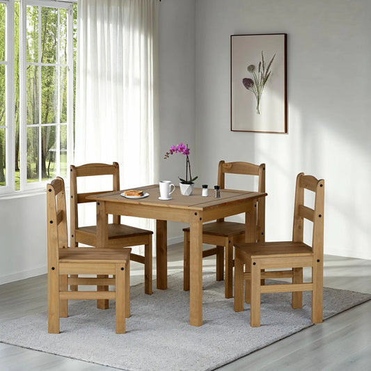 Panama Dining Set Natural Wax  Pr