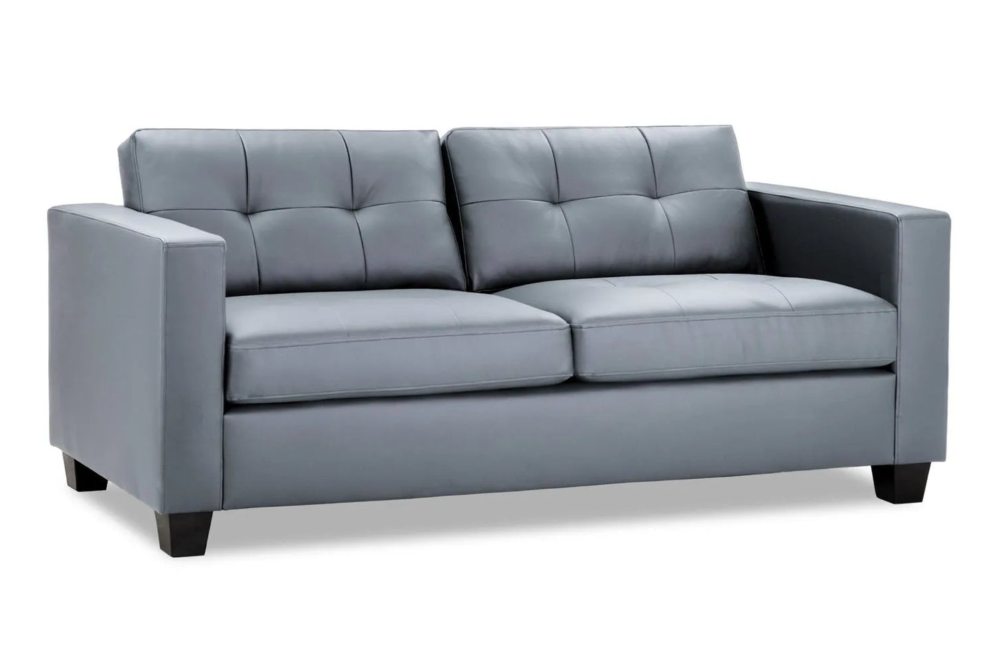 Jerry Sofa Range – Black & Grey Faux Leather