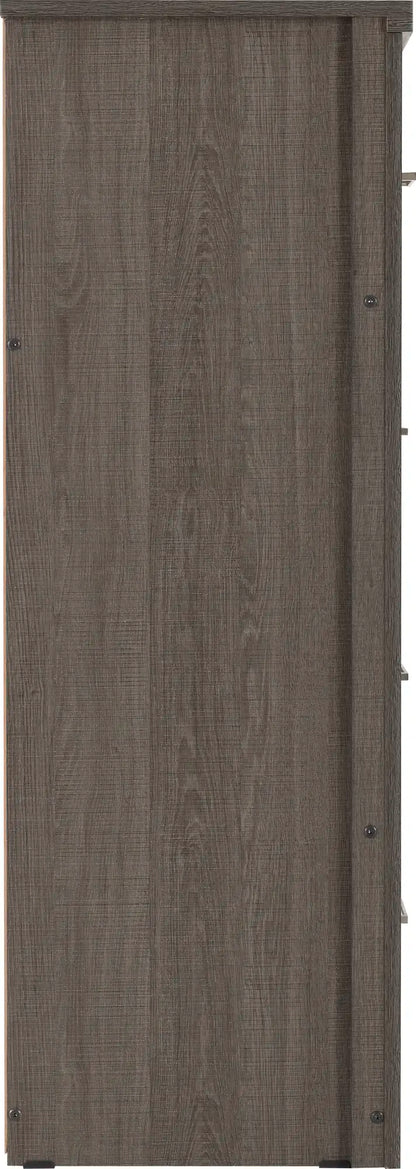 Lisbon 3+2 Drawer Chest Black Wood Grain 2020  04