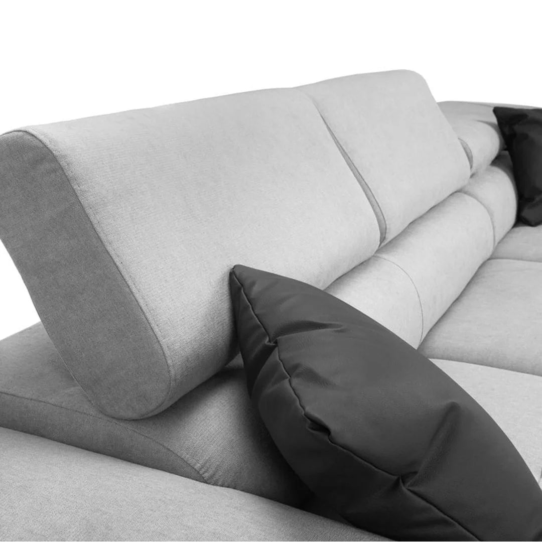 Anton Sofabed Corner Sofa Bed With Storage Box Grey/Black