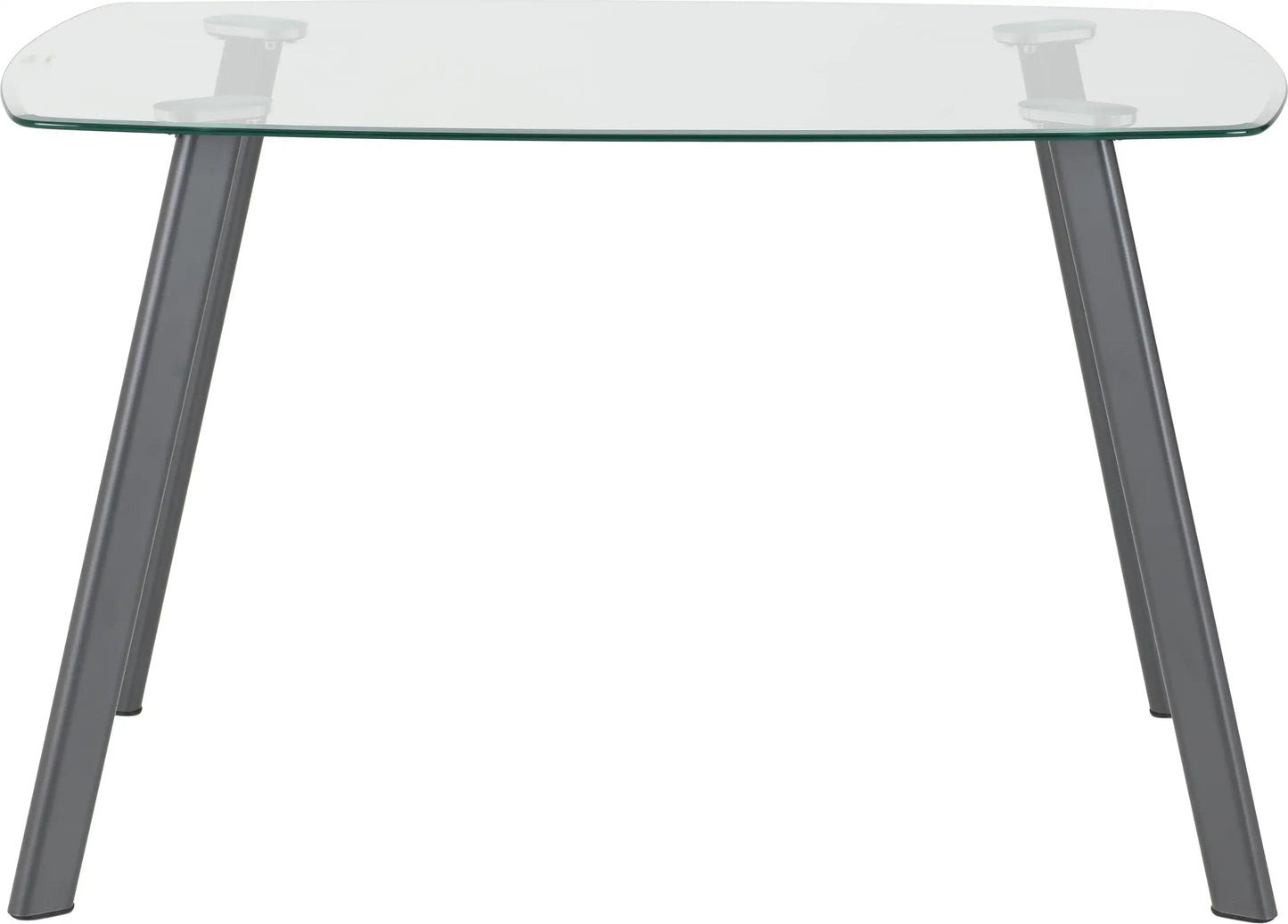 Abbey Small Dining Set Clear Glassgreygrey Pu 2020  03