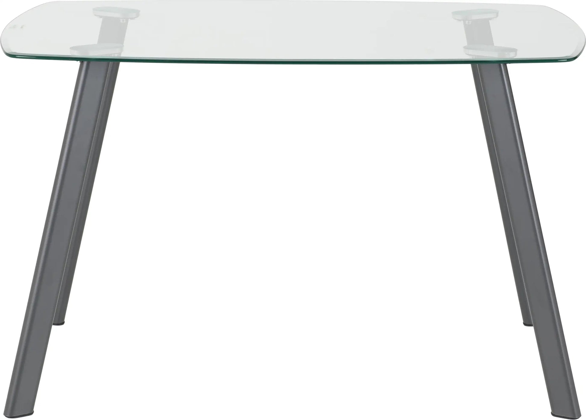 Abbey Small Dining Set Clear Glassgreygrey Pu 2020  03