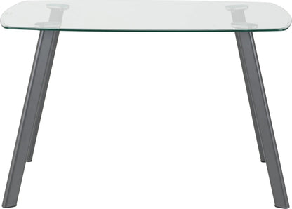 Abbey Small Dining Set Clear Glassgreygrey Pu 2020  03