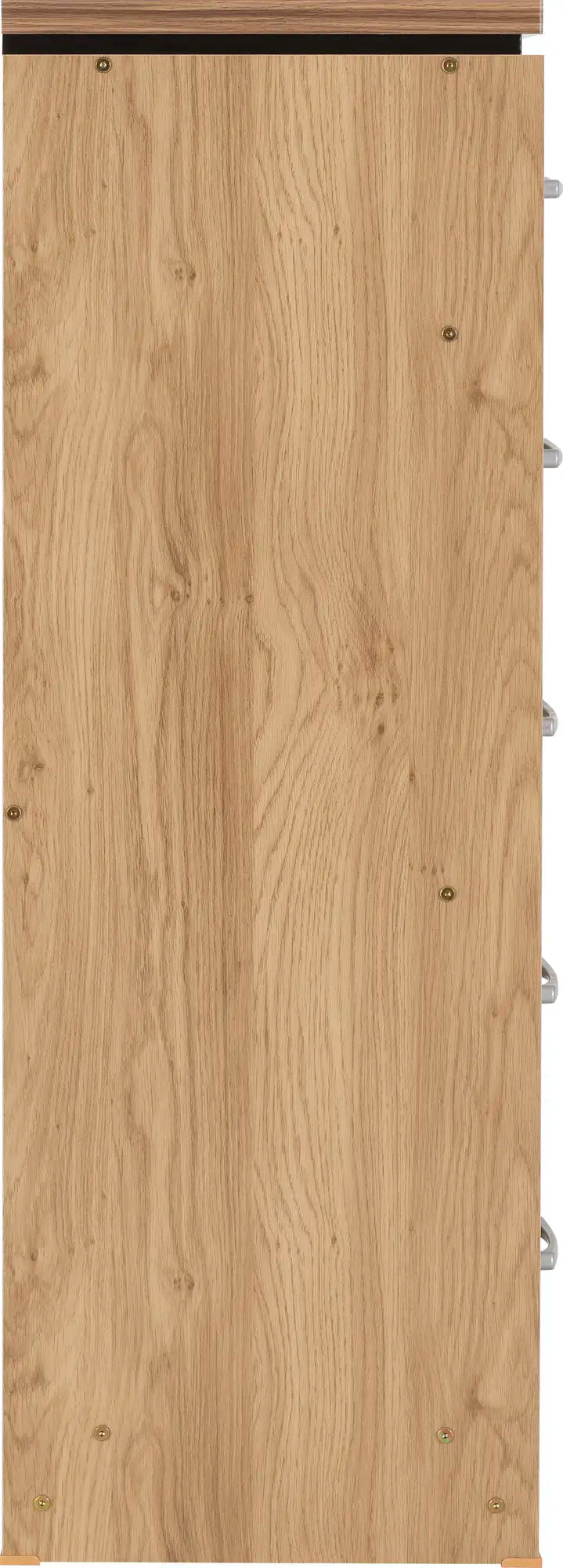 Charles 5 Drawer Narrow Chest Oak Effect Veneer 2021  04