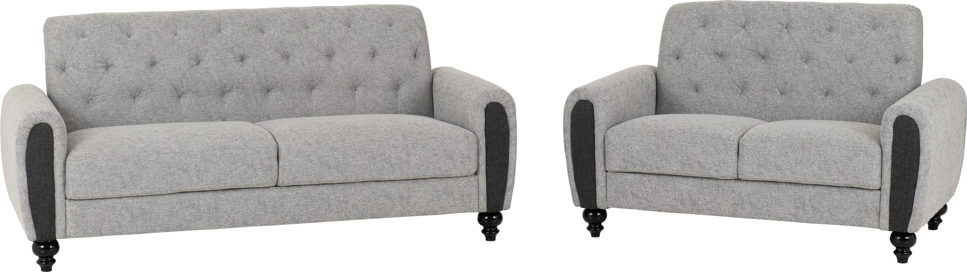 Chester 3+2 Suite Light Grey Fabric 2023  01