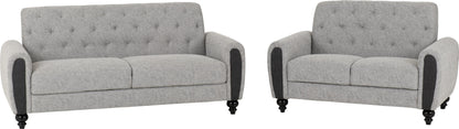 Chester 3+2 Suite Light Grey Fabric 2023  01