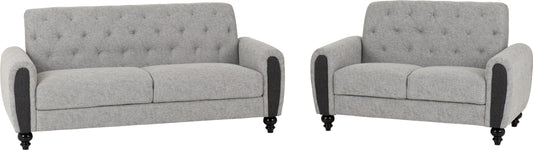 Chester 3+2 Suite Light Grey Fabric 2023  01