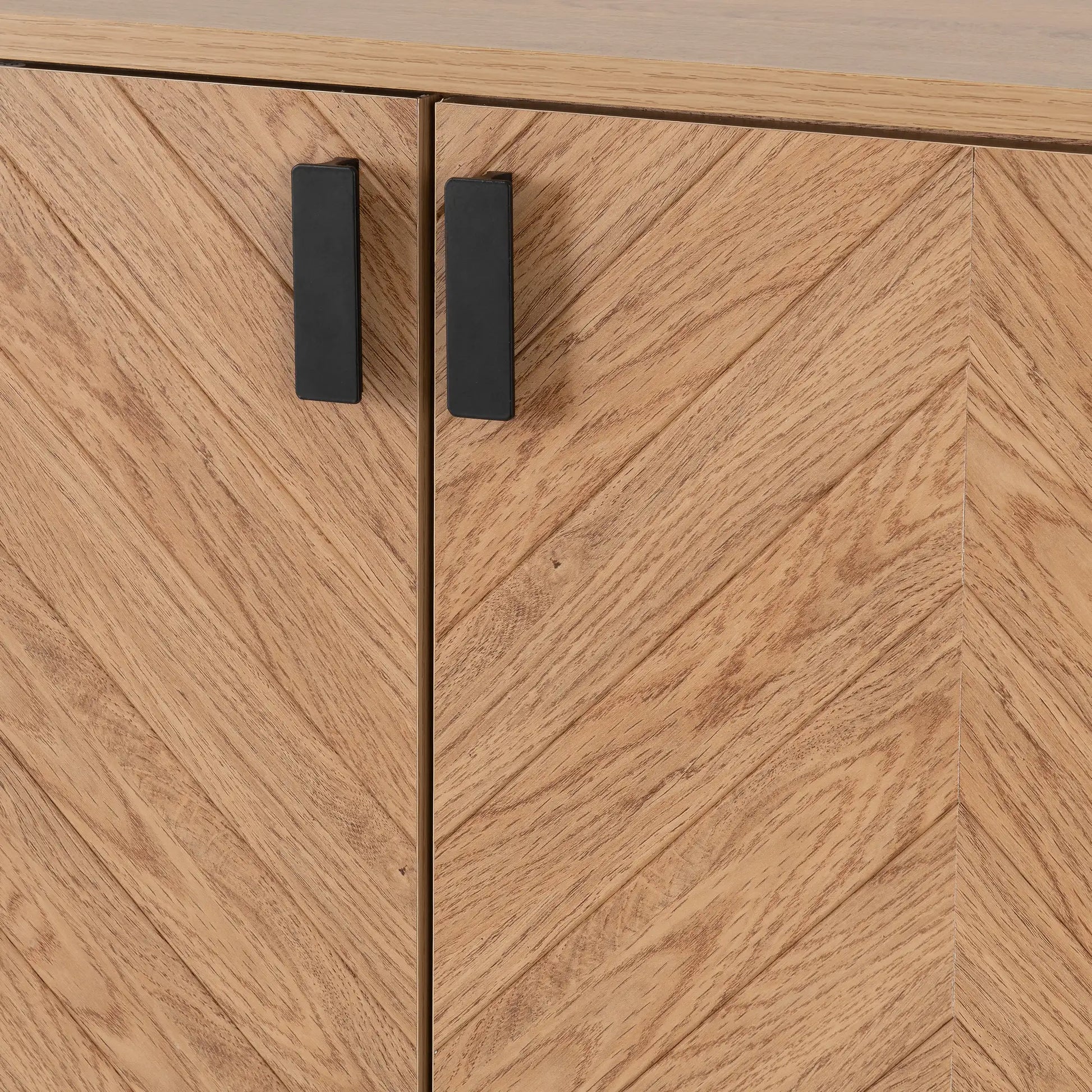Leon 2 Door 2 Drawer Cabinet   Medium Oak Effect 2023  07