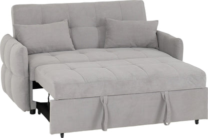 Chelsea Sofa Bed   Silver Grey Fabric 2023  03