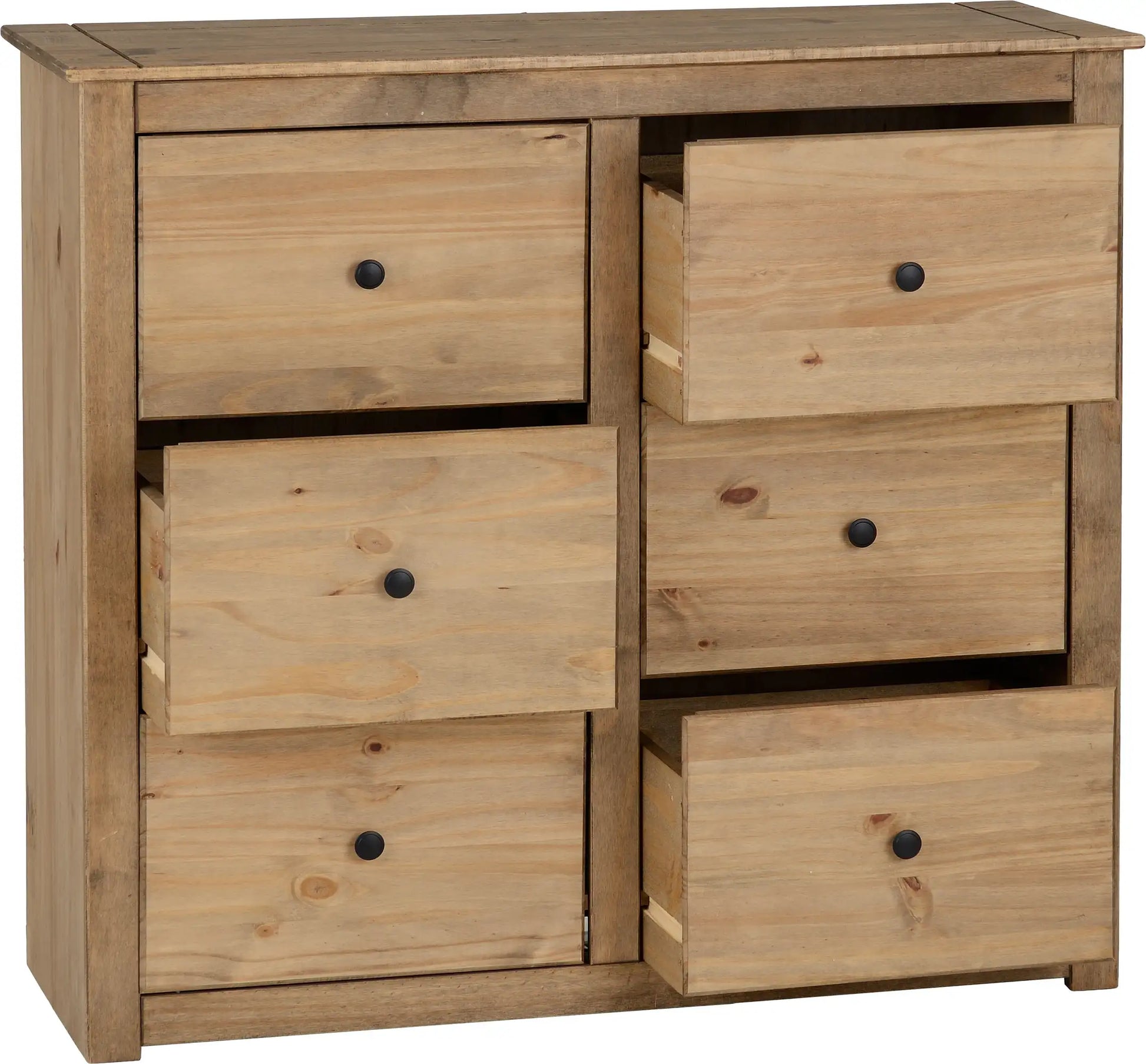 Panama 6 Drawer Chest Natural Wax 2019 02