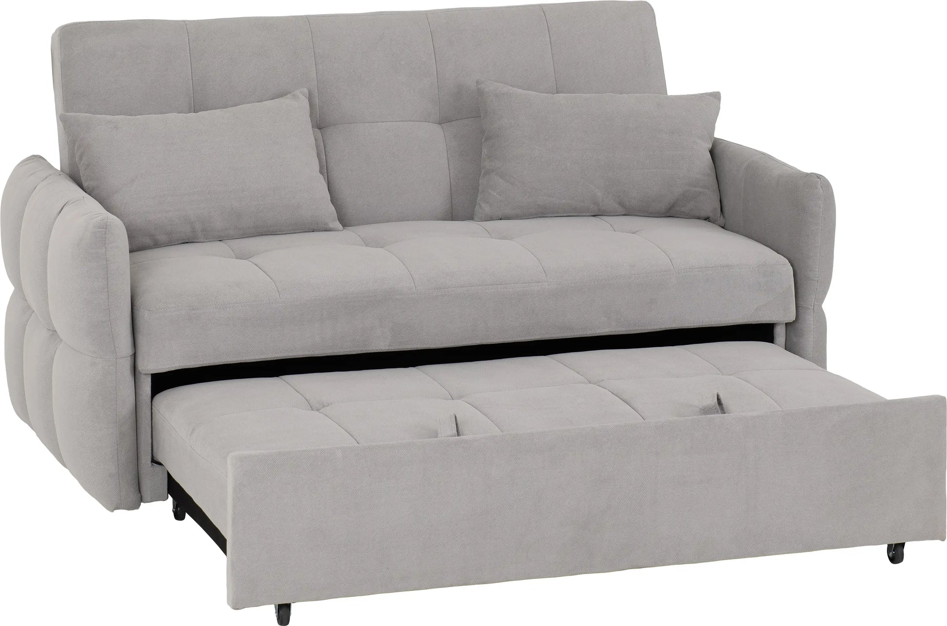 Chelsea Sofa Bed   Silver Grey Fabric 2023  02
