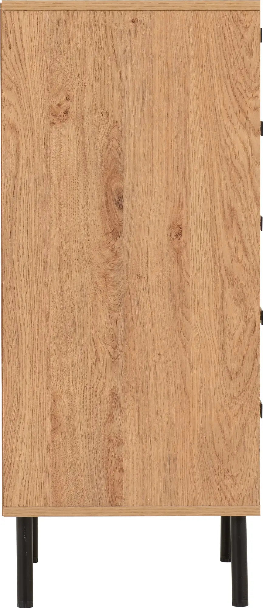 Leon 5 Drawer Narrow Chest   Medium Oak Effect 2023  04