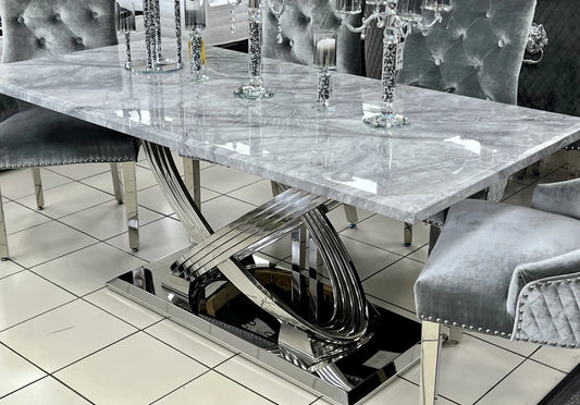 Elina 1.8m Marble Dining Table
