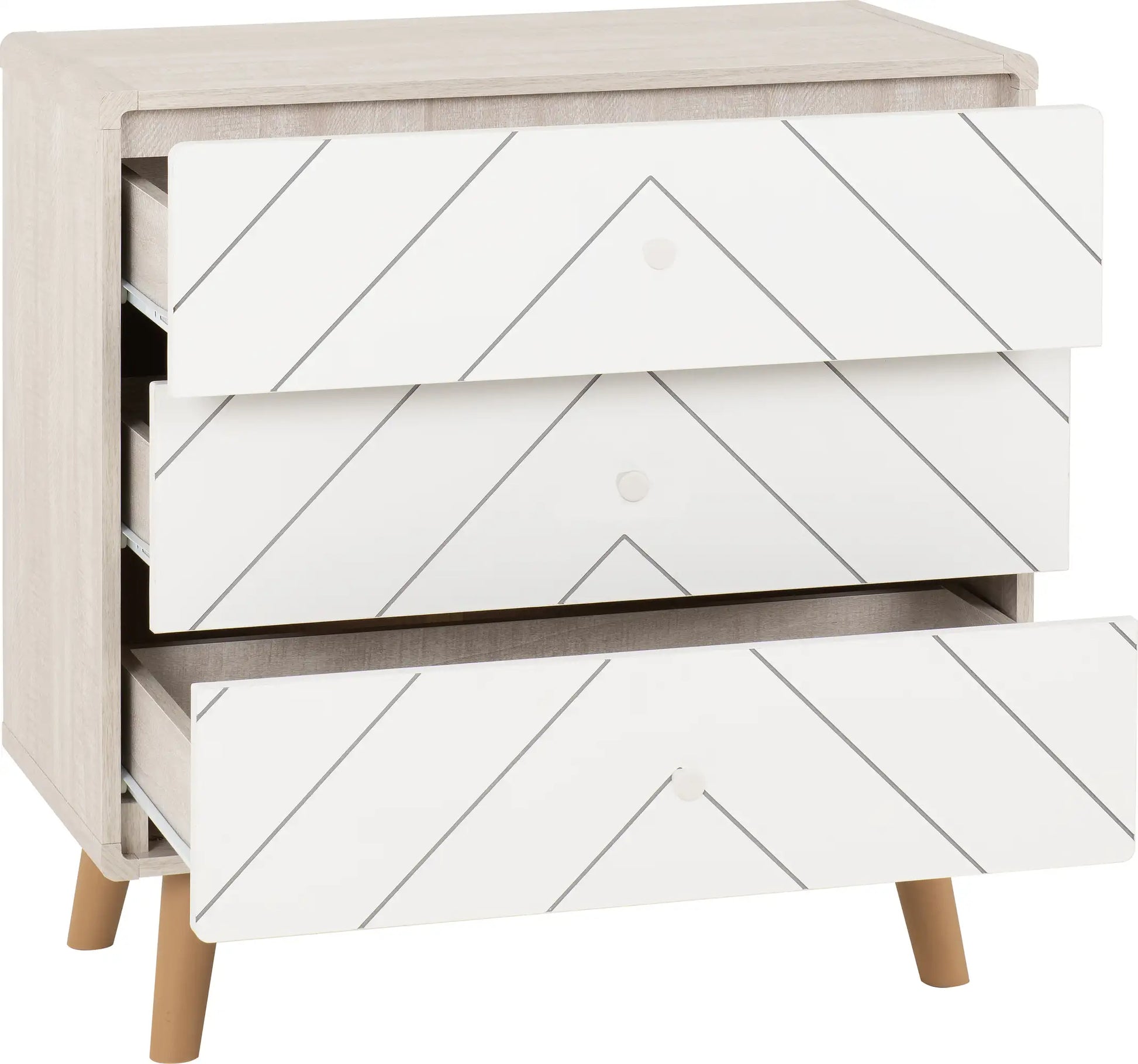 Dixie 3 Drawer Chest   Dusty Greywhite 2023  02